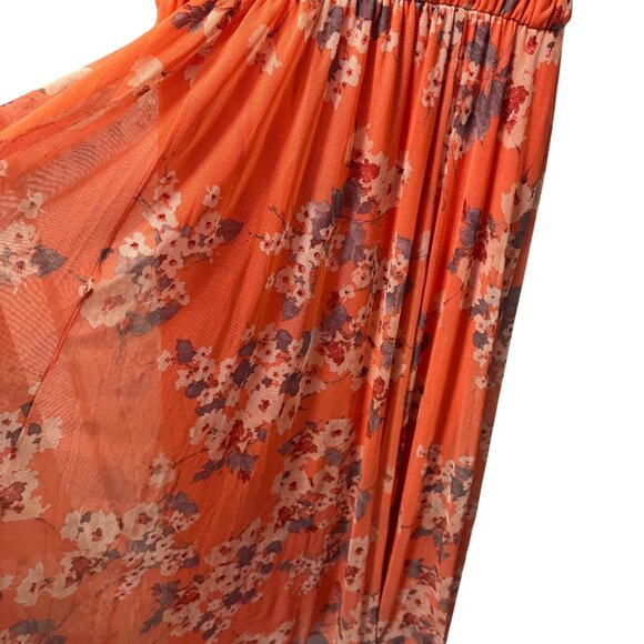 Enfocus Dress Size 8P Floral Sleeveless Maxi Dress With Rhinestone Detail - Picture 9 of 12